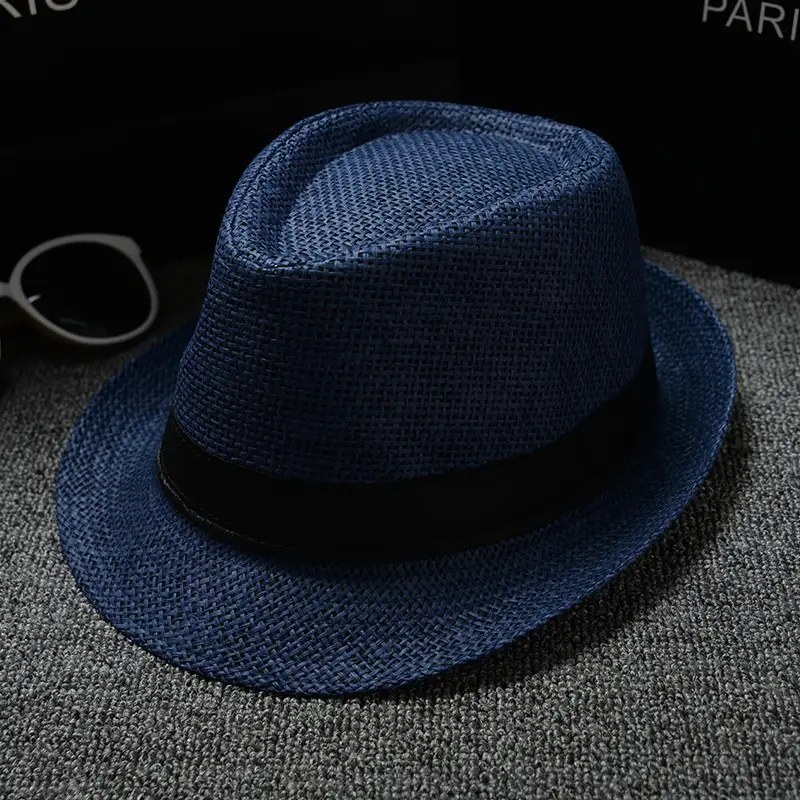 Brown Plain Cloth Jazz Hat for Men Women - Image 11