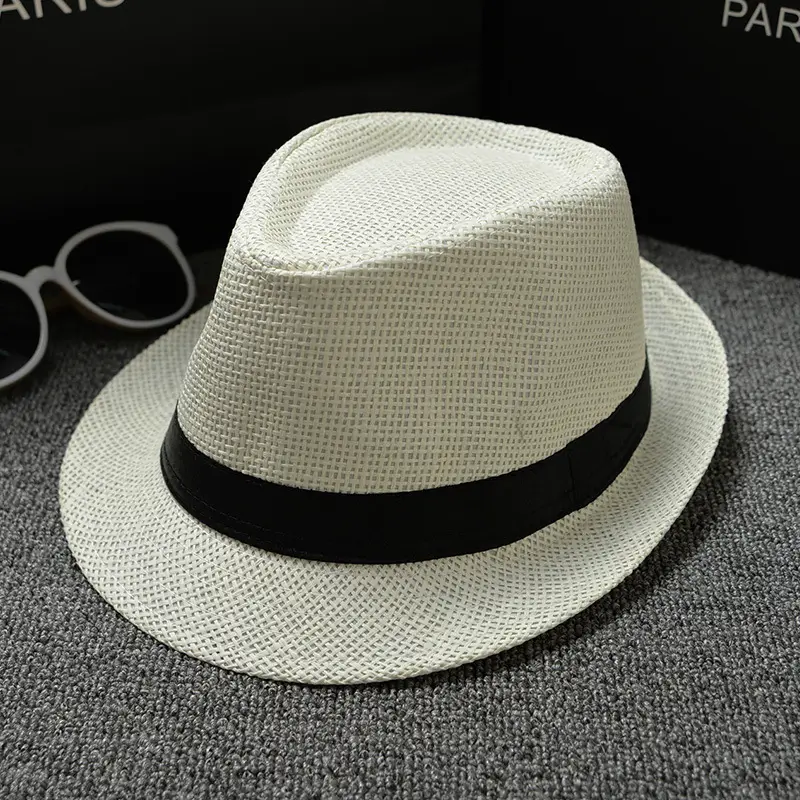 Brown Plain Cloth Jazz Hat for Men Women - Image 12