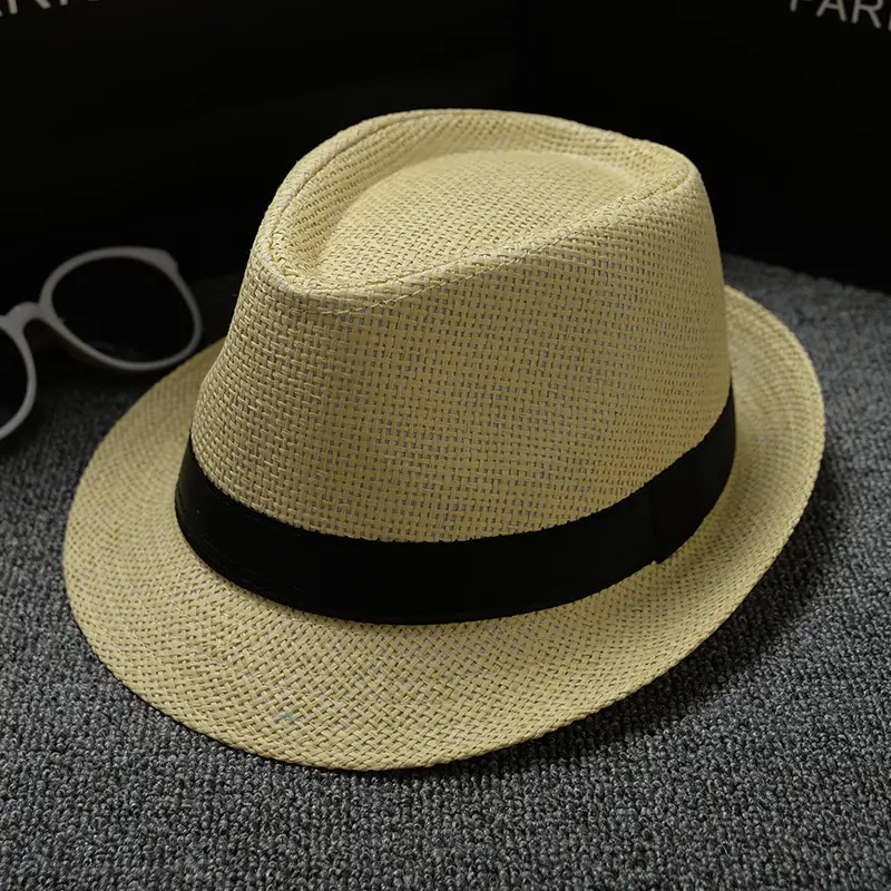Brown Plain Cloth Jazz Hat for Men Women - Image 14