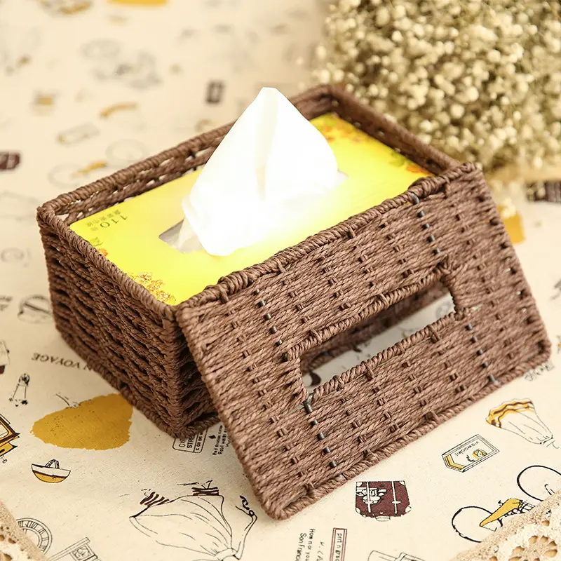 Woven Tissue Box for Living Room & Home Decor - Image 6
