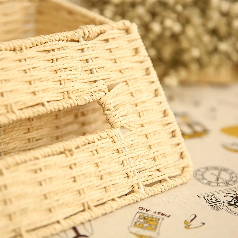 Woven Tissue Box for Living Room & Home Decor - Image 7