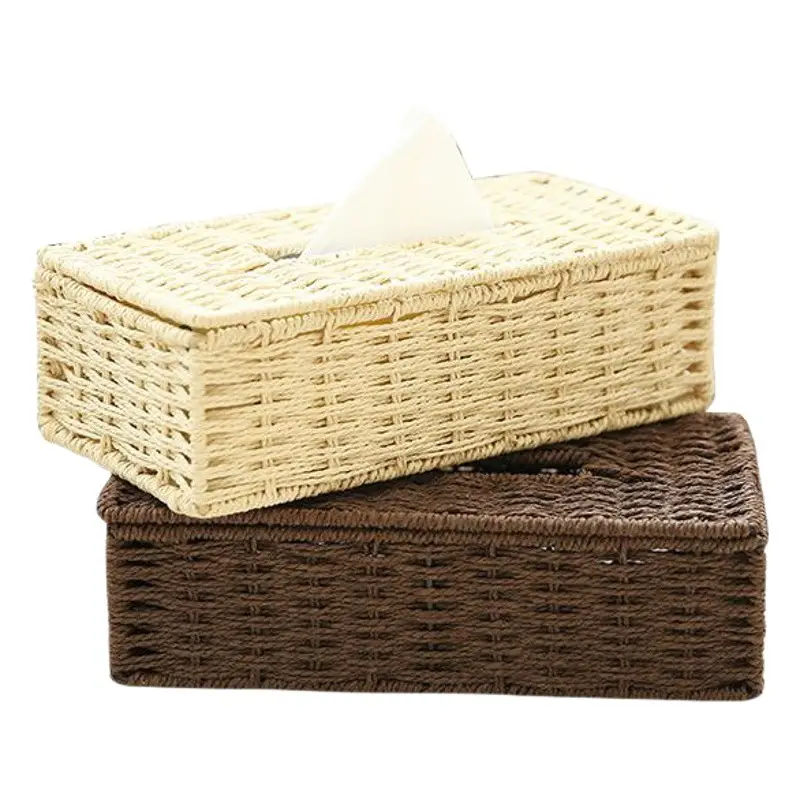 Woven Tissue Box for Living Room & Home Decor