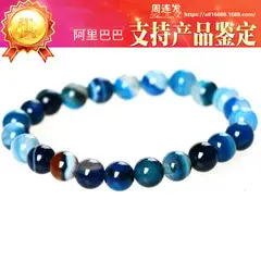 Purple Frosted Agate Bracelet with Crystal Charm — feature 9