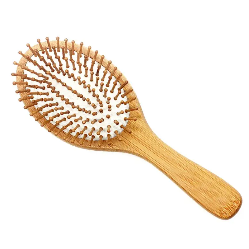 Wooden Hair Brush Red 25.8cm Compact Scalp Comb - Image 20