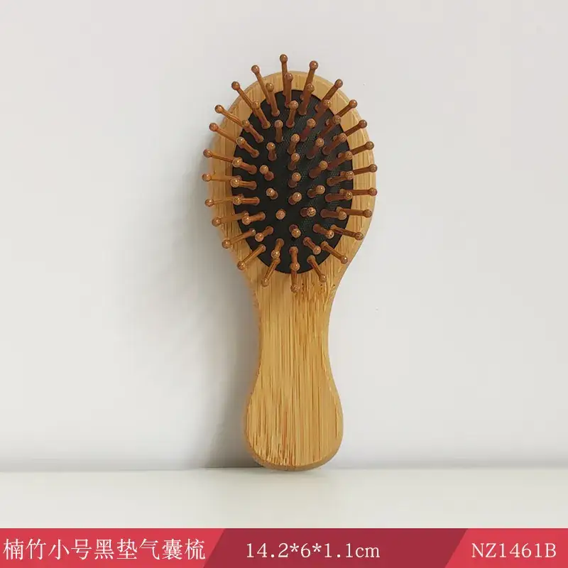 Wooden Hair Brush Red 25.8cm Compact Scalp Comb - Image 13