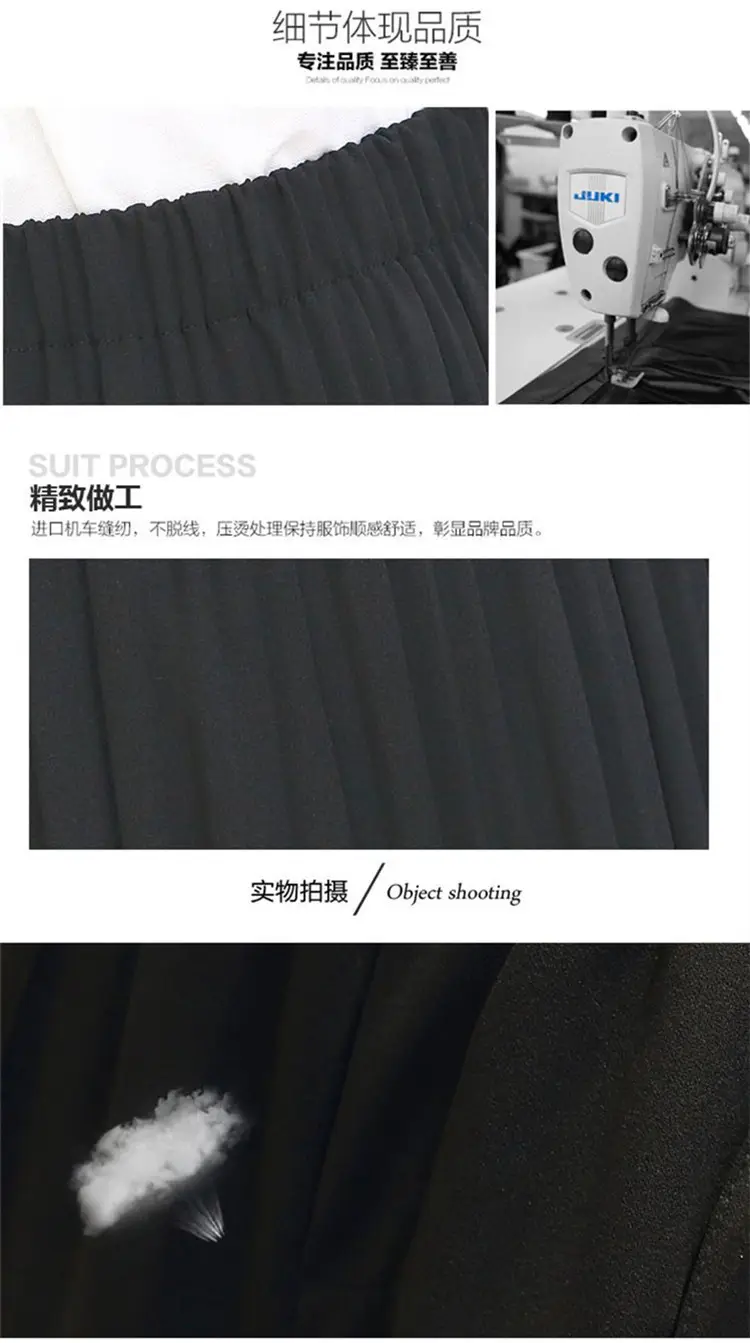 Women Pleated Wide Leg Pants Black Slimming — feature 8