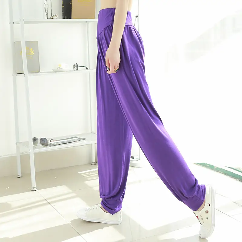Women's Black Wide Leg Pants High Waist Loose Girdle Spring Summer — feature 10