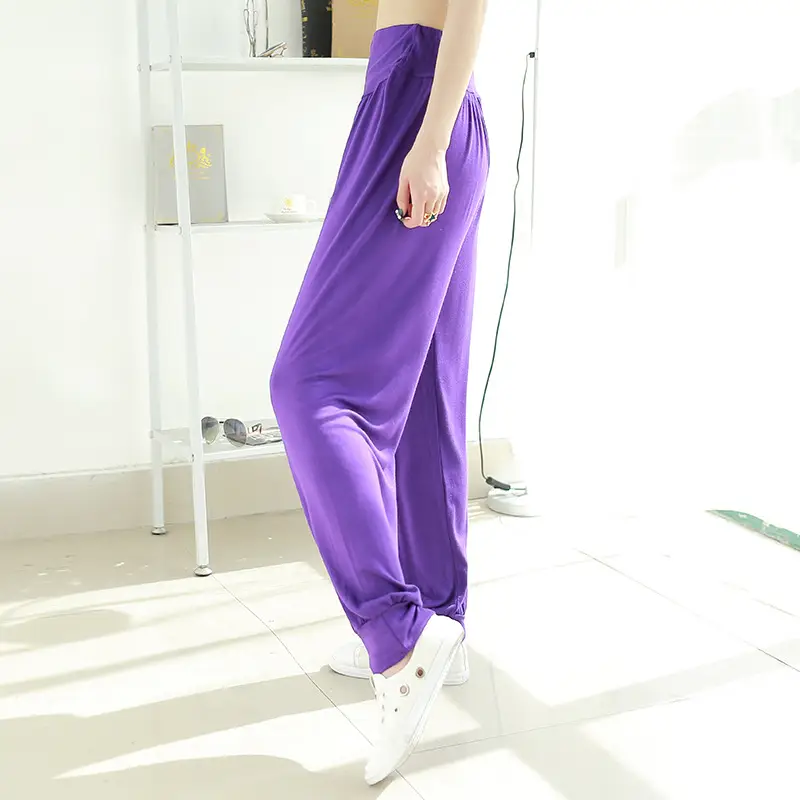 Women's Black Wide Leg Pants High Waist Loose Girdle Spring Summer — feature 11