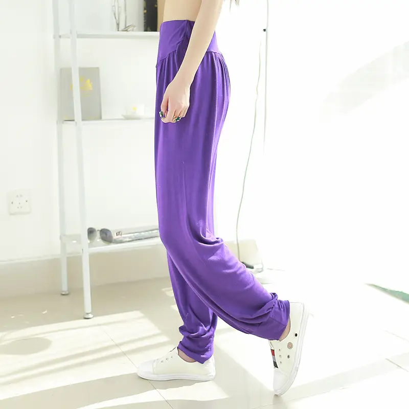 Women's Black Wide Leg Pants High Waist Loose Girdle Spring Summer — feature 12