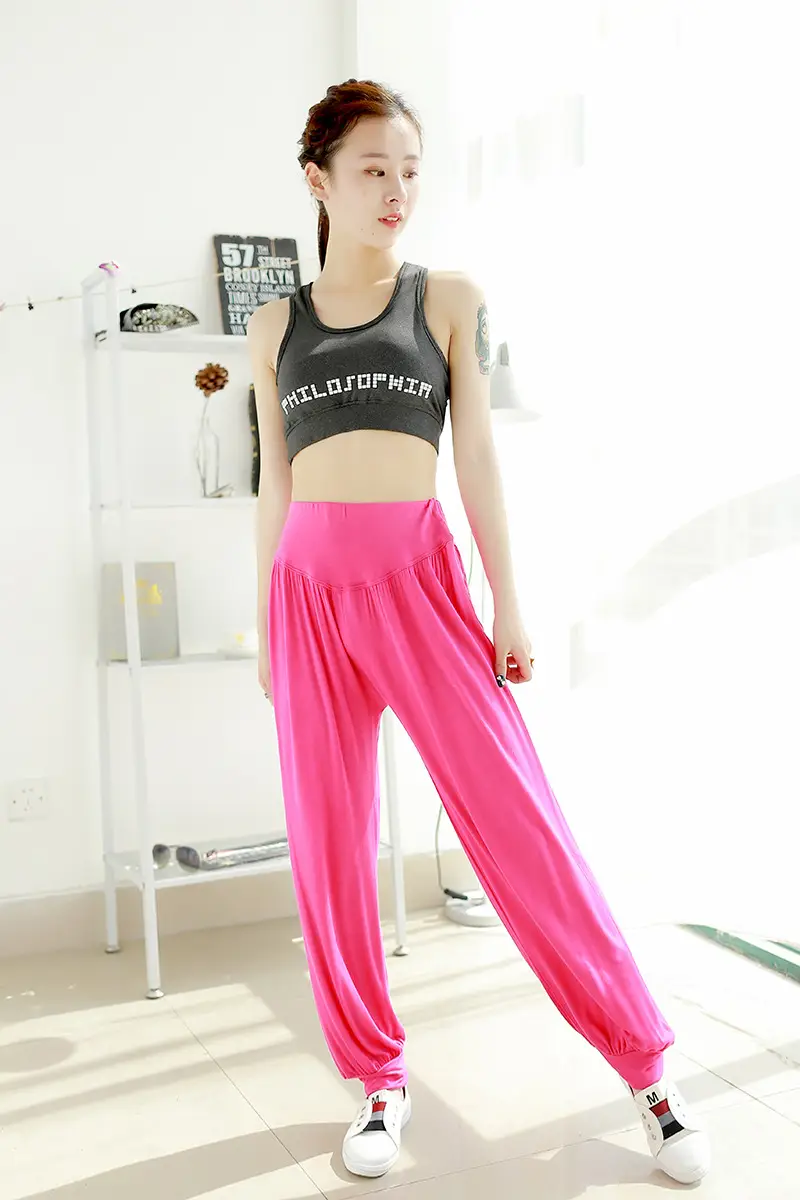 Women's Black Wide Leg Pants High Waist Loose Girdle Spring Summer — feature 15