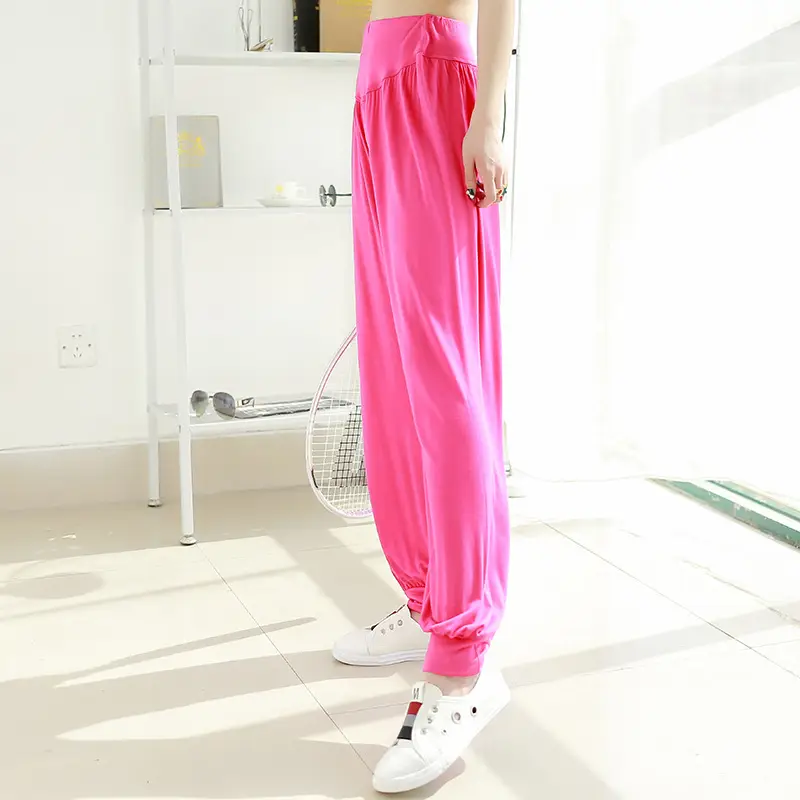 Women's Black Wide Leg Pants High Waist Loose Girdle Spring Summer — feature 17
