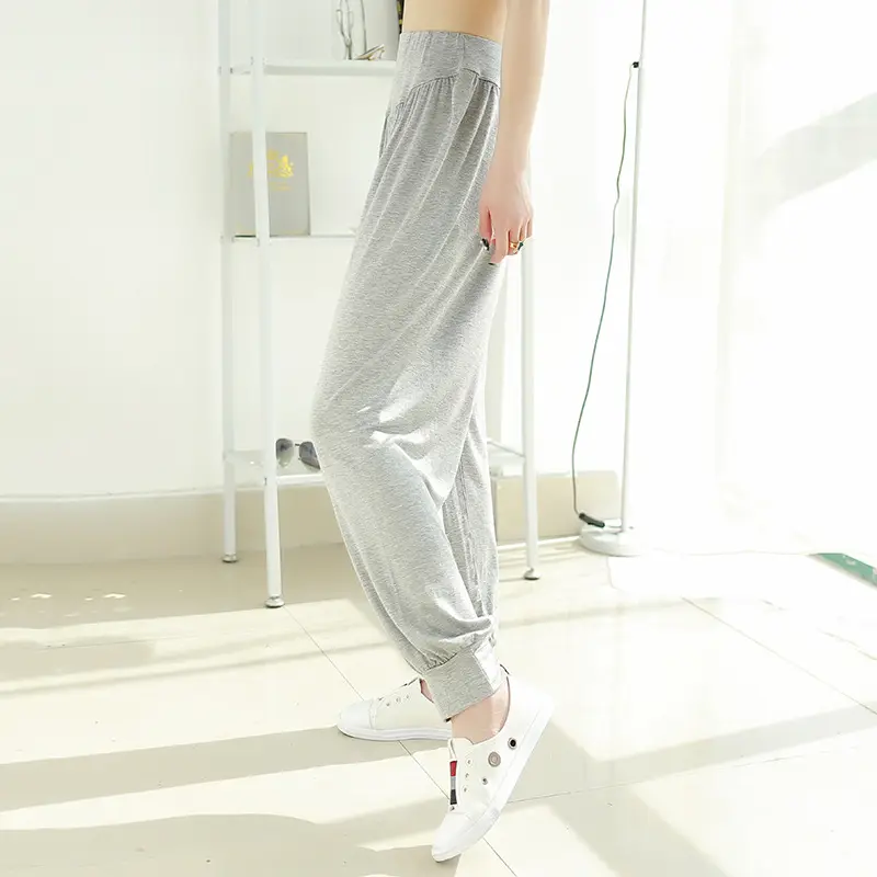 Women's Black Wide Leg Pants High Waist Loose Girdle Spring Summer — feature 31
