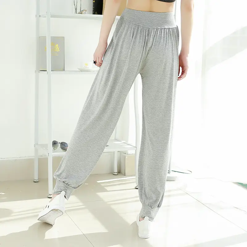 Women's Black Wide Leg Pants High Waist Loose Girdle Spring Summer — feature 32