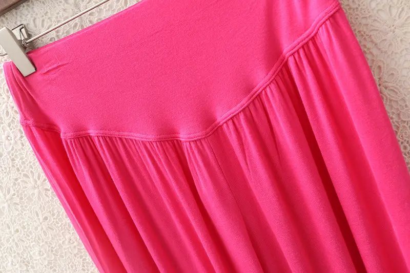 Women's Black Wide Leg Pants High Waist Loose Girdle Spring Summer — feature 39