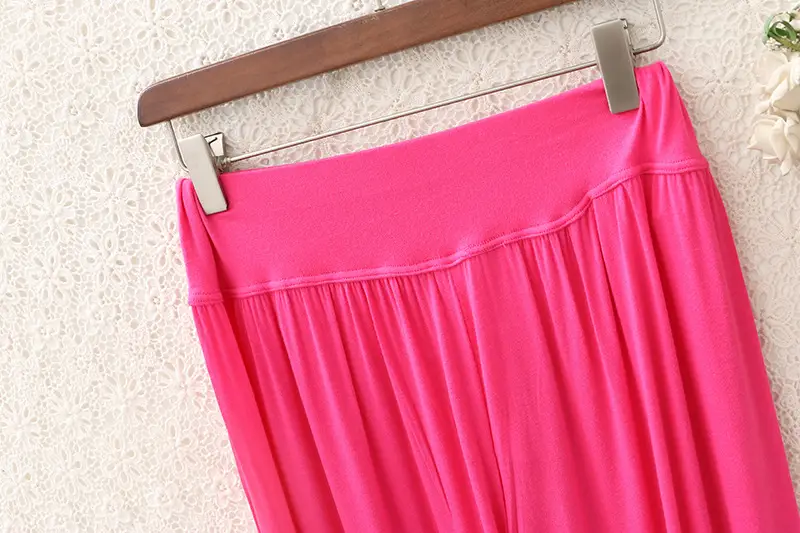 Women's Black Wide Leg Pants High Waist Loose Girdle Spring Summer — feature 43