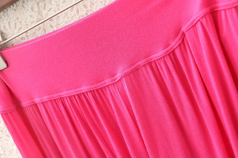Women's Black Wide Leg Pants High Waist Loose Girdle Spring Summer — feature 44