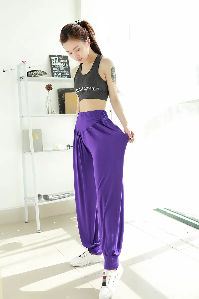 Women's Black Wide Leg Pants High Waist Loose Girdle Spring Summer — feature 8