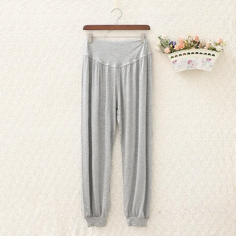 Women's Black Wide Leg Pants High Waist Loose Girdle Spring Summer - Image 3