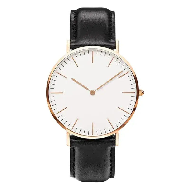 Brown Leather Belt Quartz Watch for Women