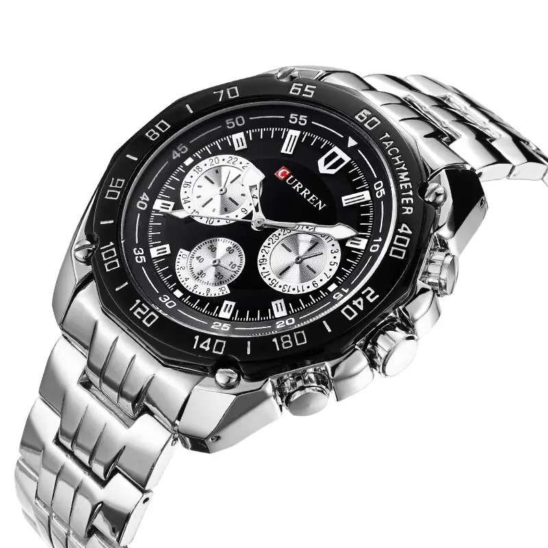 curren/Karen 8077 Men's Quartz Watch Waterproof Men's Watch Casual Business Watch Wristwatch