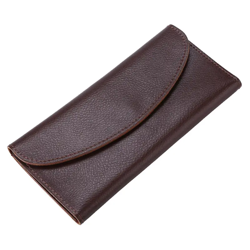 Real Cowhide Simple Women's Wallet Fashion Functional Wallet Long Clutch QB-02