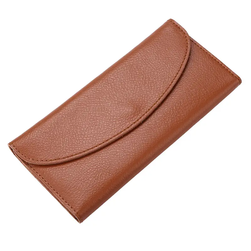 Real Cowhide Simple Women's Wallet Fashion Functional Wallet Long Clutch QB-02