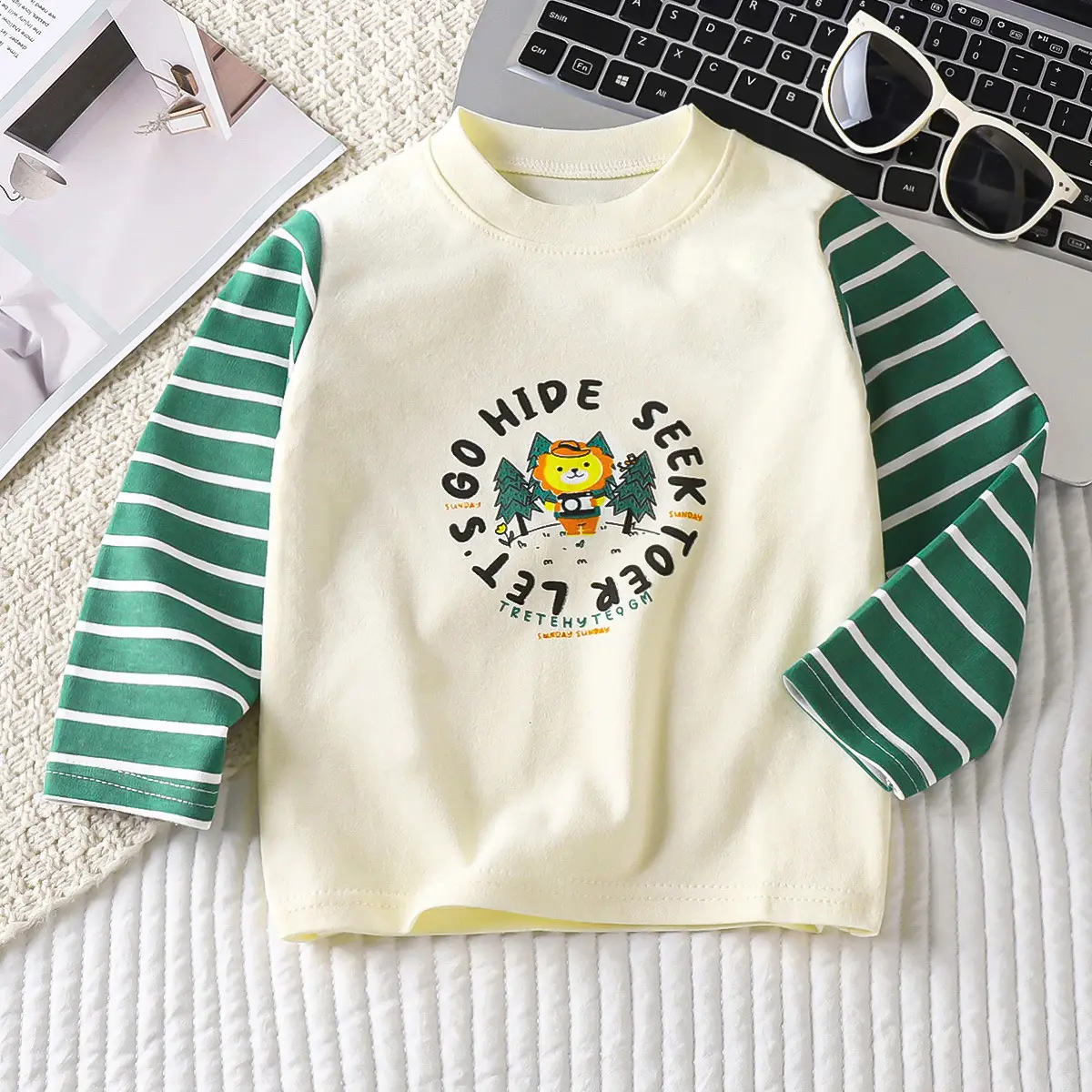 Children's Yellow Bunny Long Sleeve T-Shirt - Image 17