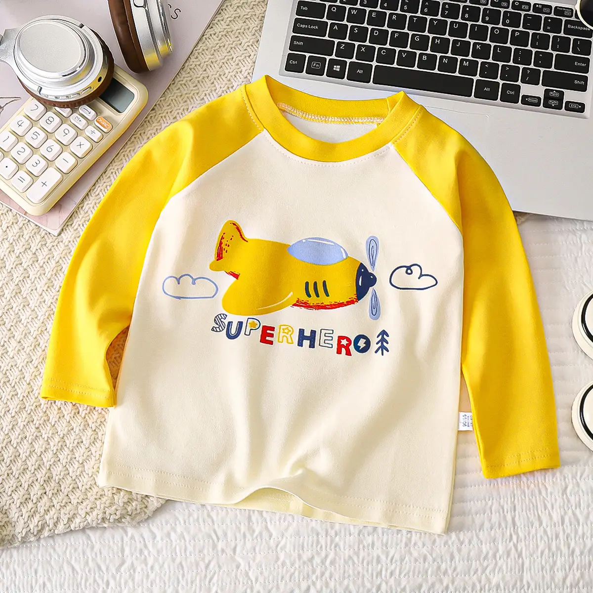 Children's Yellow Bunny Long Sleeve T-Shirt - Image 3