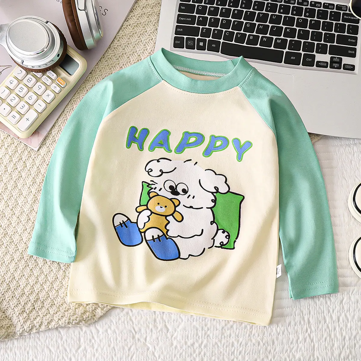 Children's Yellow Bunny Long Sleeve T-Shirt - Image 4
