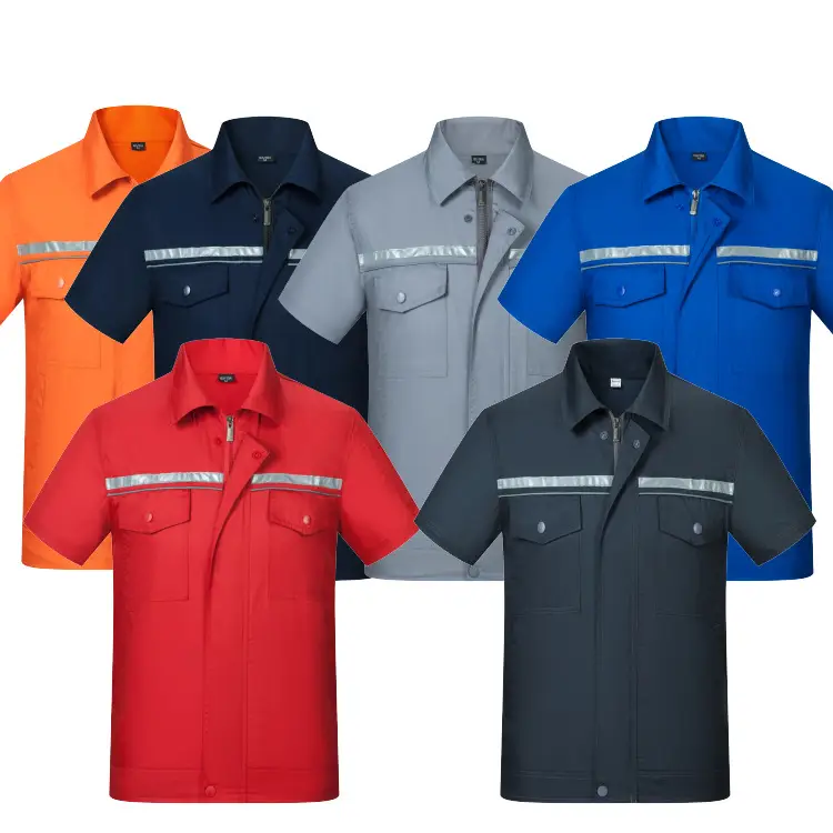 Men's Gray Polo Shirt with Orange Trim - Image 5