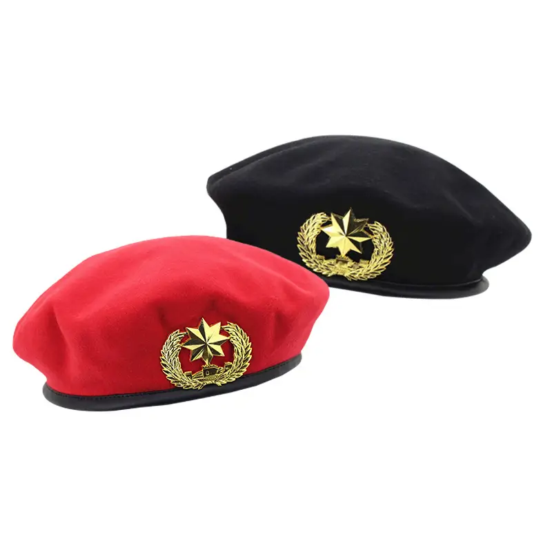 Blue Woolen Security Cap with Gold Emblem - Image 42