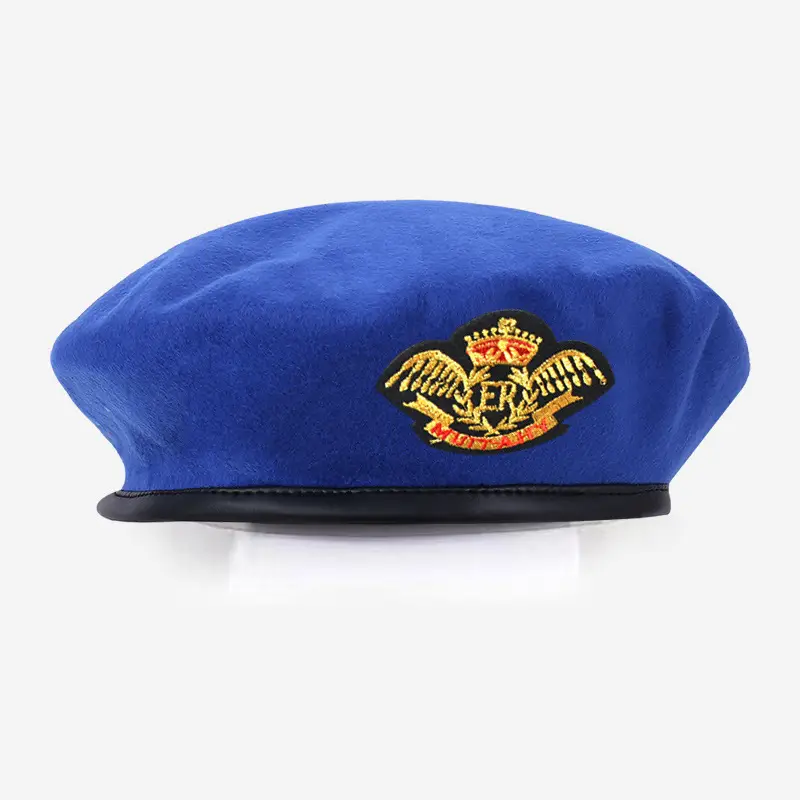Blue Woolen Security Cap with Gold Emblem - Image 20
