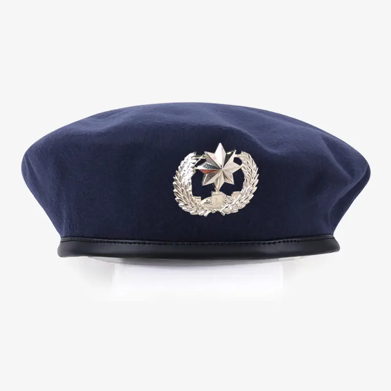 Blue Woolen Security Cap with Gold Emblem - Image 26