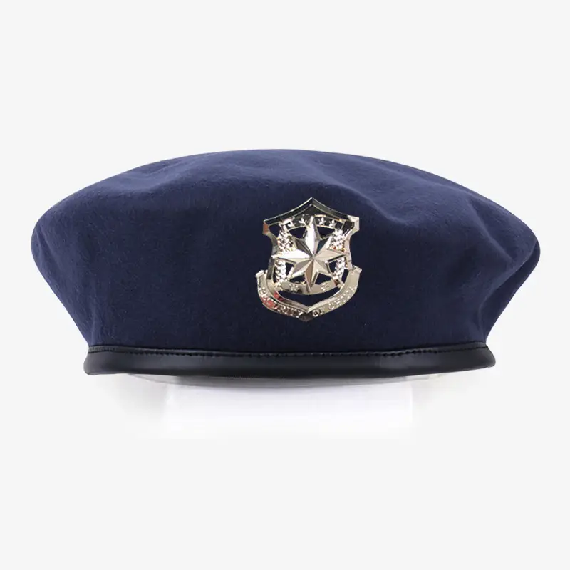 Blue Woolen Security Cap with Gold Emblem - Image 27