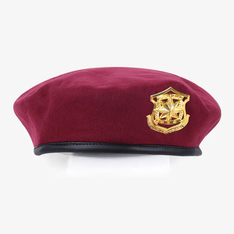 Blue Woolen Security Cap with Gold Emblem - Image 29