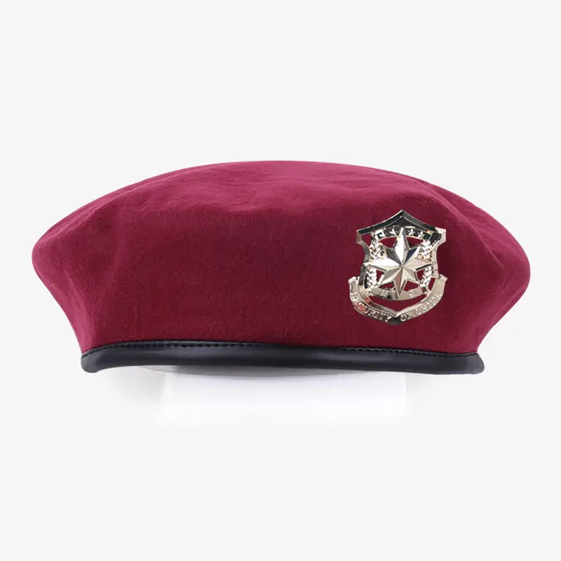 Blue Woolen Security Cap with Gold Emblem - Image 32