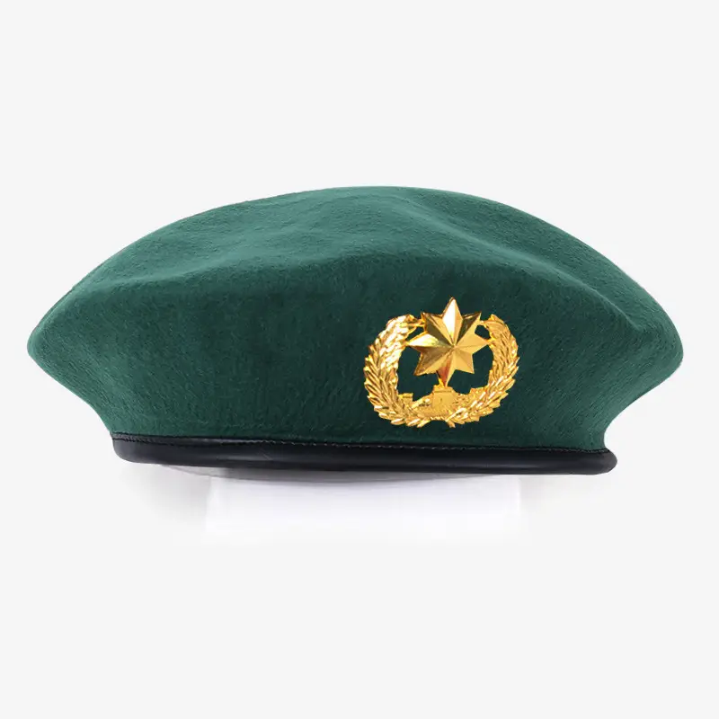 Blue Woolen Security Cap with Gold Emblem - Image 33
