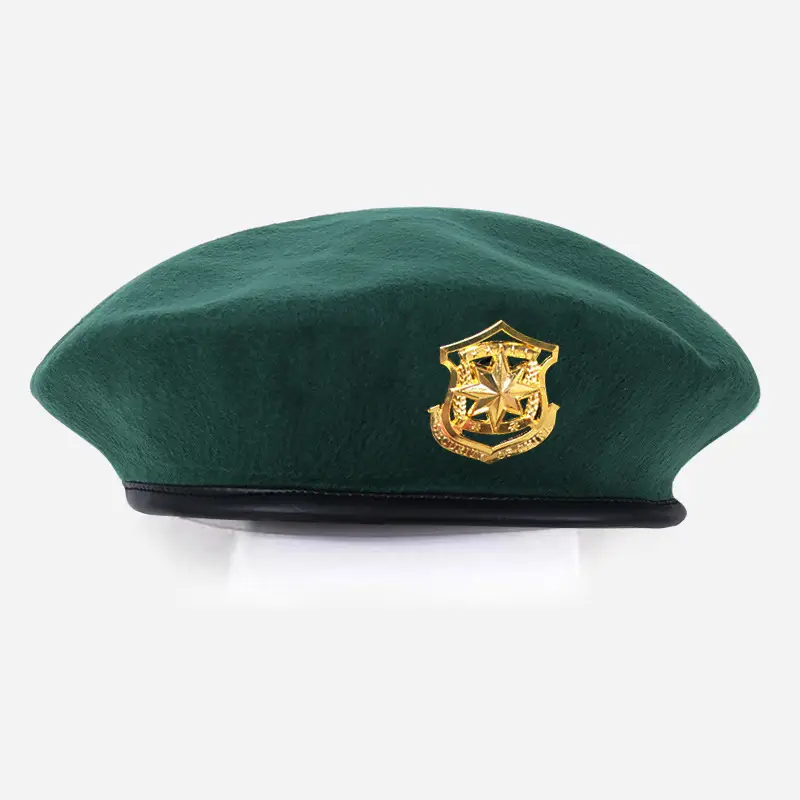 Blue Woolen Security Cap with Gold Emblem - Image 34