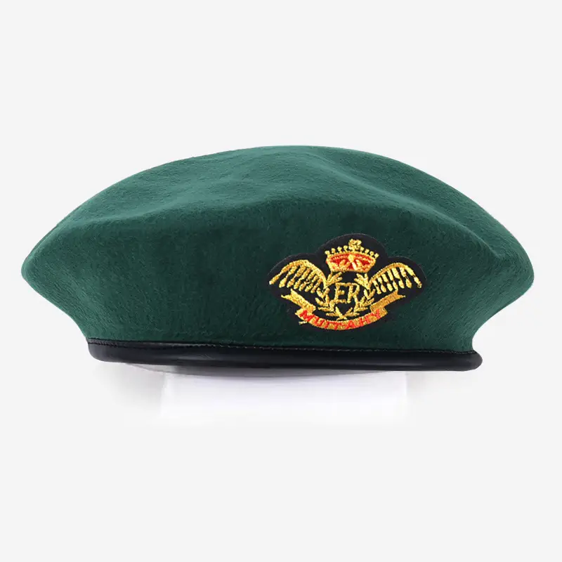 Blue Woolen Security Cap with Gold Emblem - Image 35