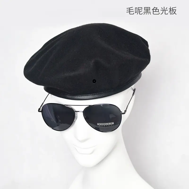 Blue Woolen Security Cap with Gold Emblem - Image 9