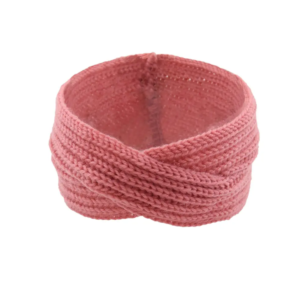 Red Knitted Wool Headband for Women Men Winter Warm Ear Protection - Image 21