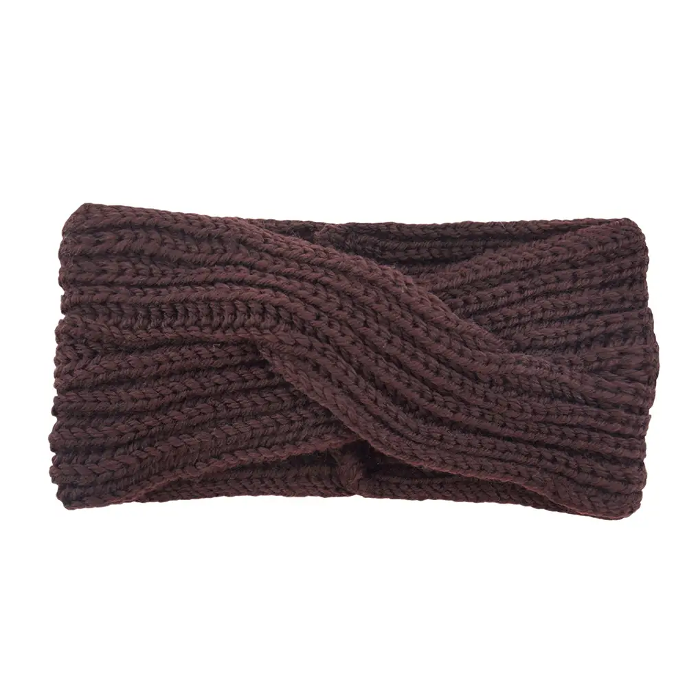 Red Knitted Wool Headband for Women Men Winter Warm Ear Protection - Image 10