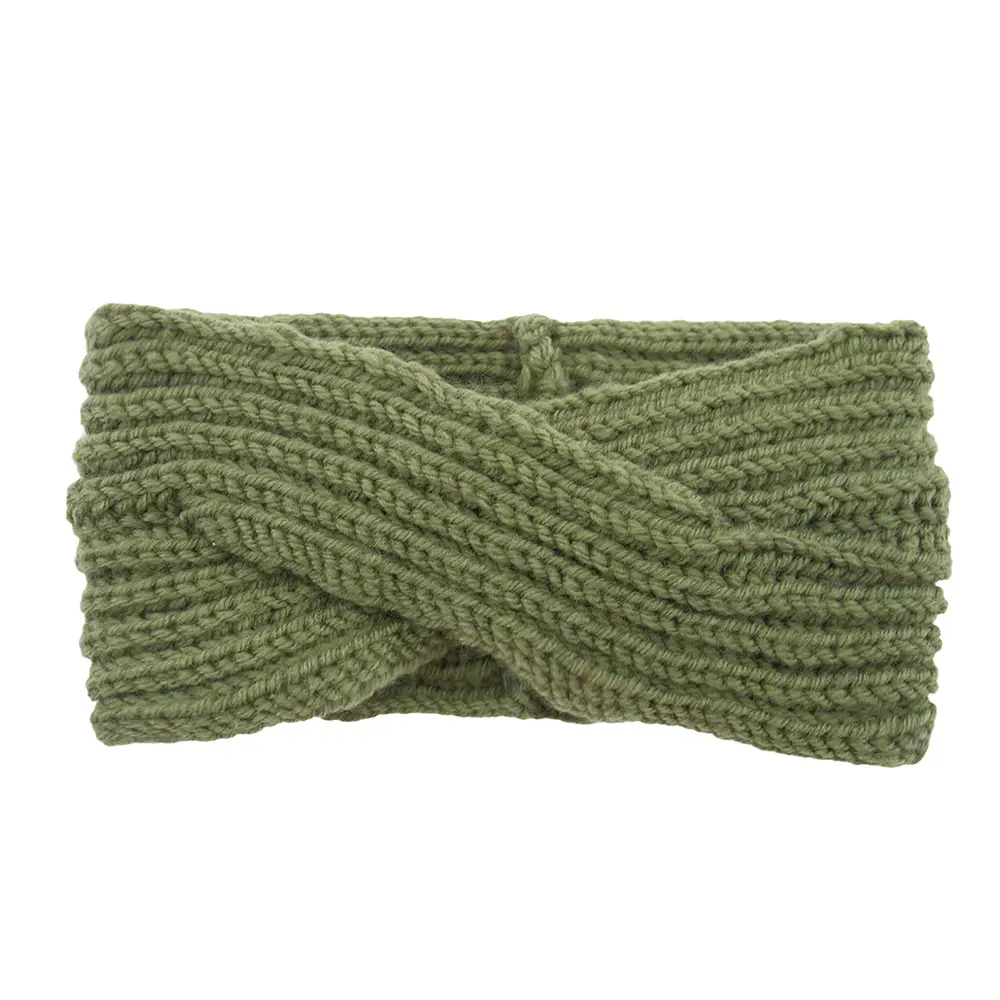 Red Knitted Wool Headband for Women Men Winter Warm Ear Protection - Image 11