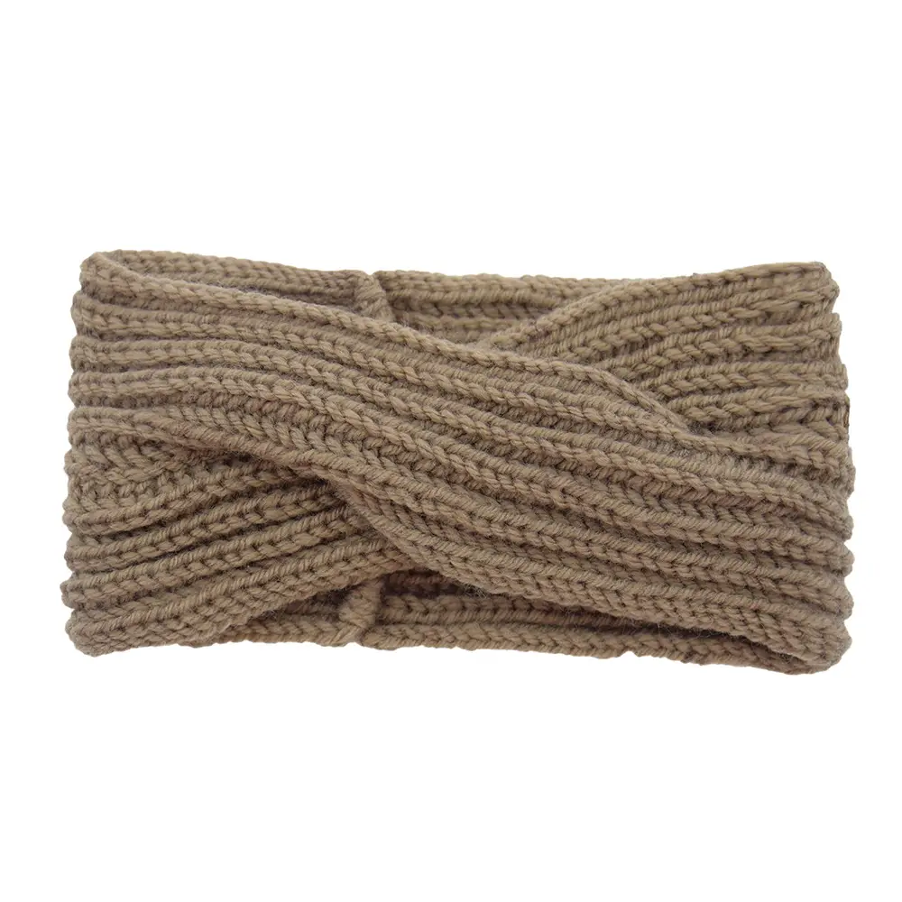 Red Knitted Wool Headband for Women Men Winter Warm Ear Protection - Image 6