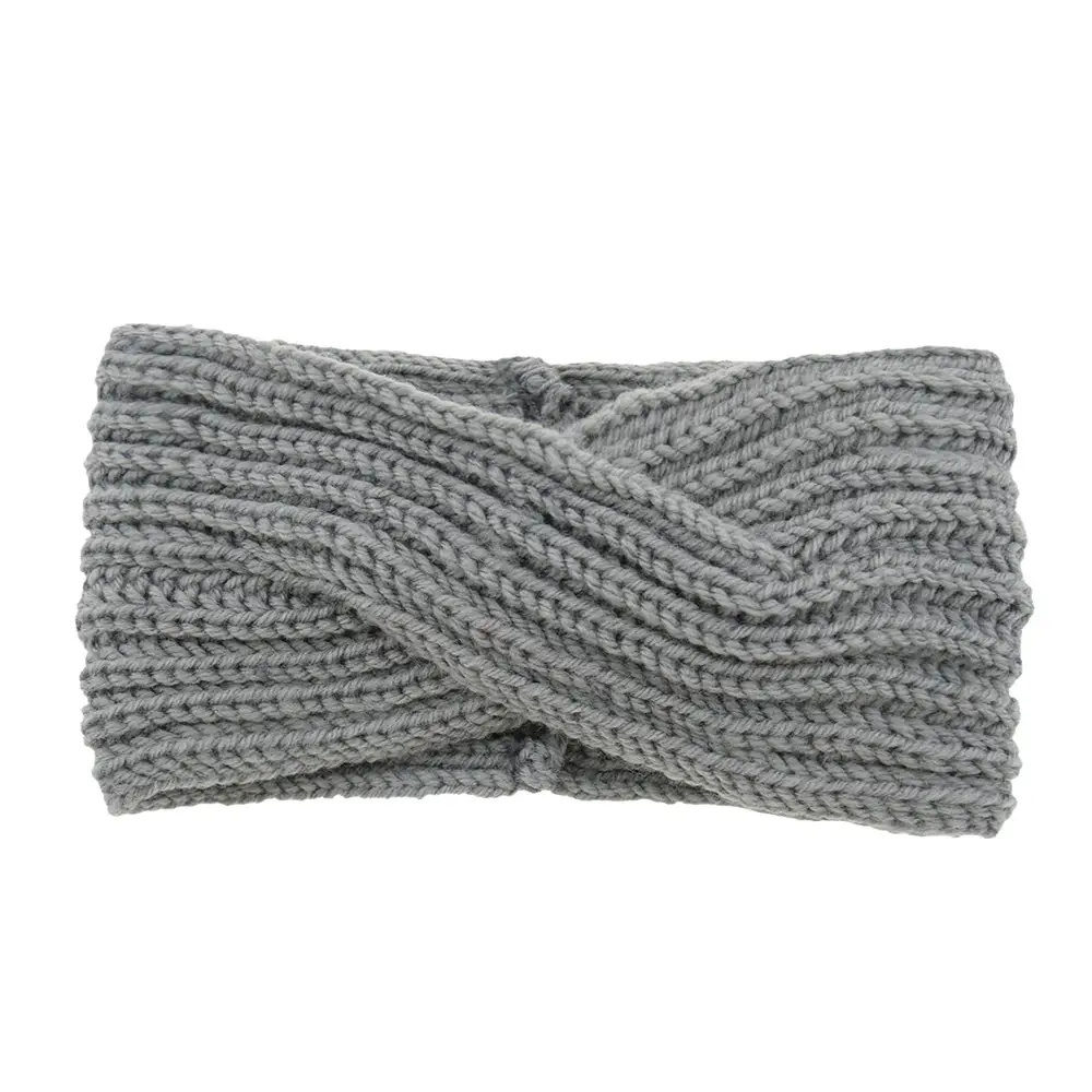 Red Knitted Wool Headband for Women Men Winter Warm Ear Protection - Image 8
