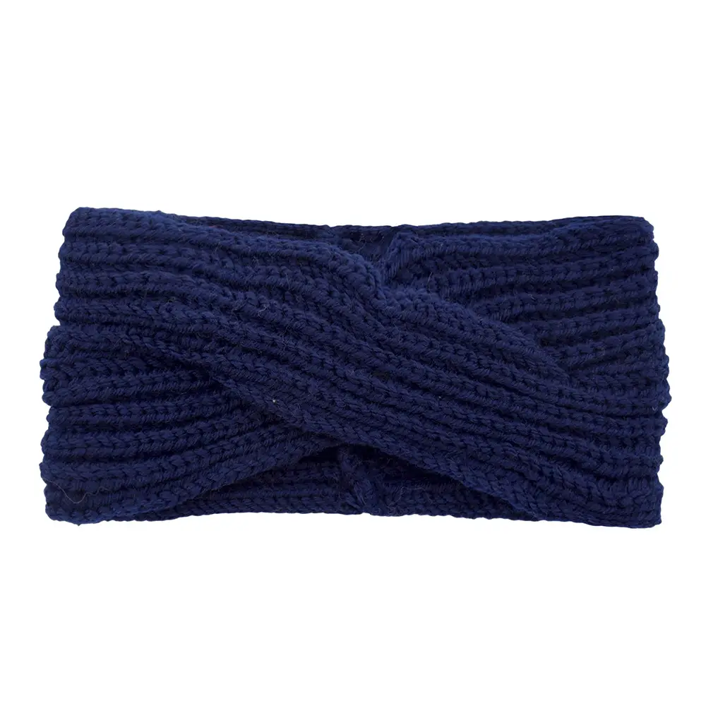 Red Knitted Wool Headband for Women Men Winter Warm Ear Protection - Image 9