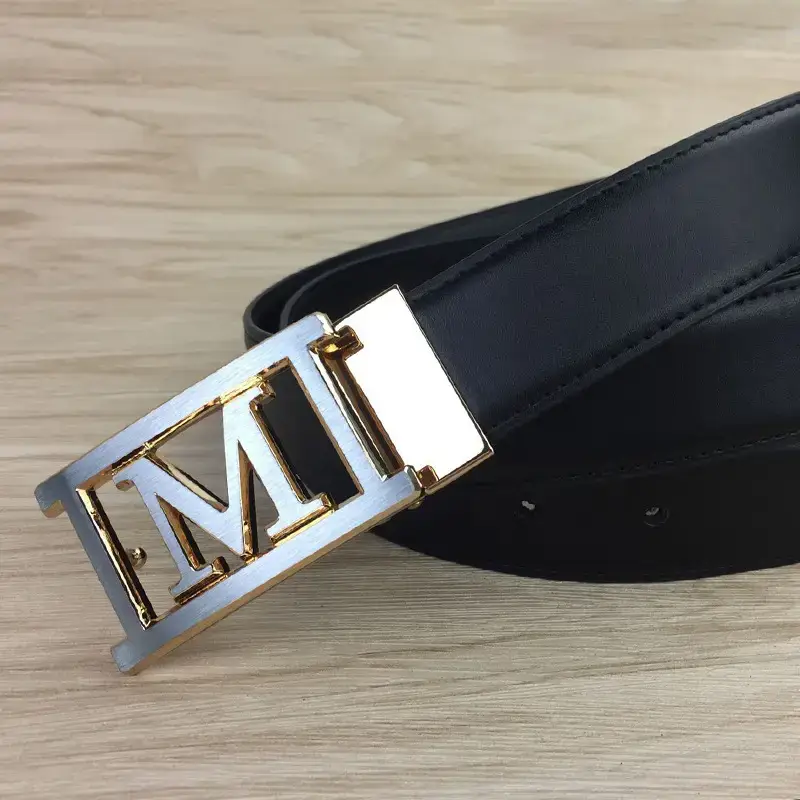 Men's Genuine Leather Belt with Silver Buckle - Image 5