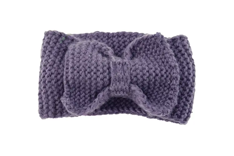 Knitted Wool Bow Ear Protector Headband for Women - Image 11