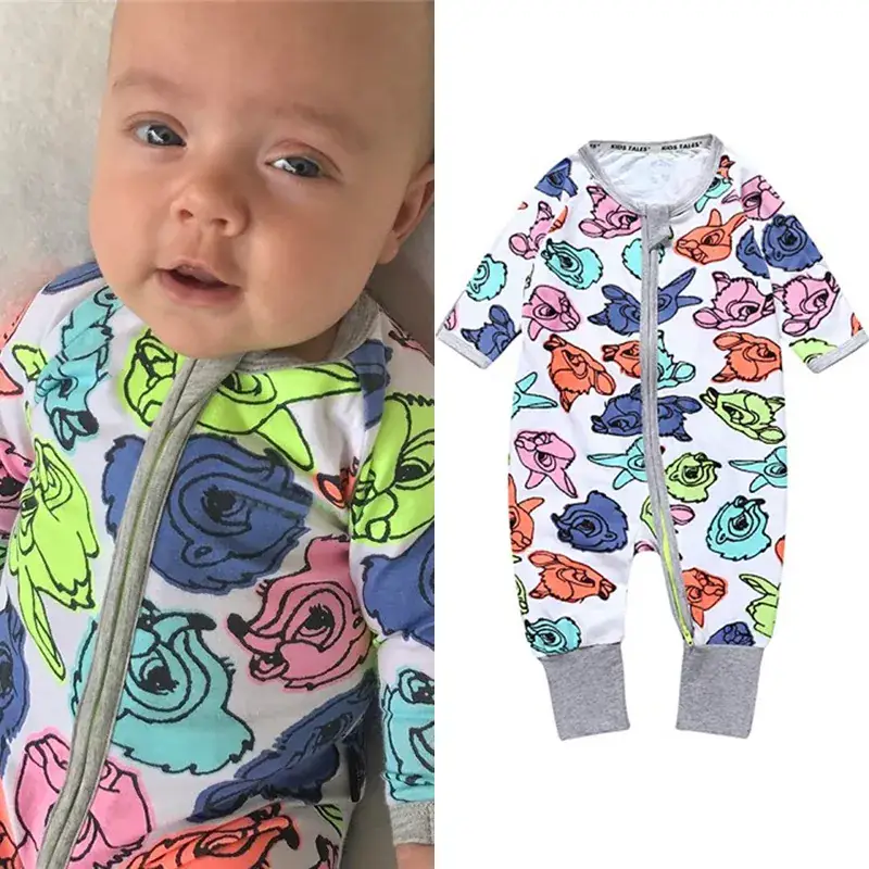 Baby Hare Cotton Long Sleeve Climbing Suit Newborn Banana Jumpsuit - Image 6