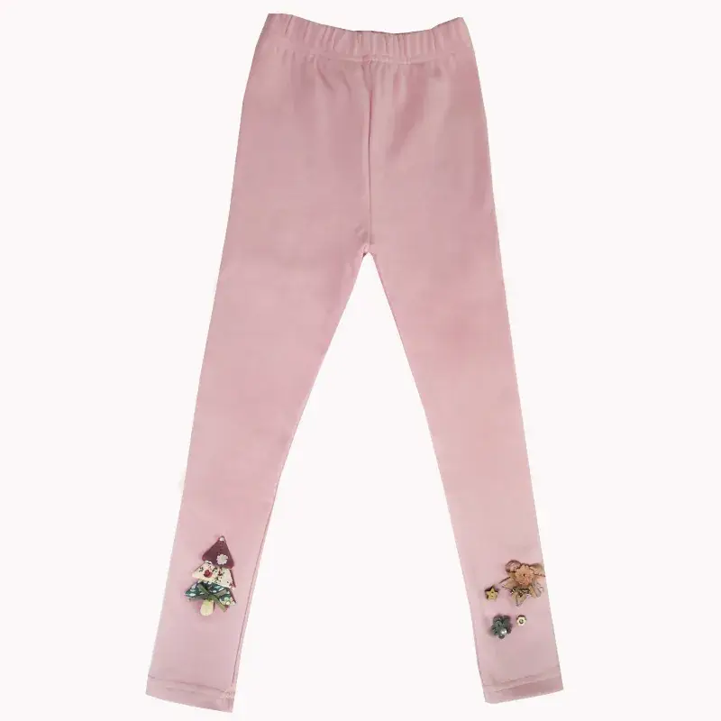 Korean Girls Cotton Leggings with Bow Detail